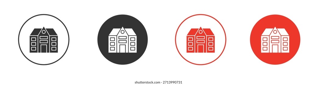 Icono de bienes raíces. Diseño de Vector de Web