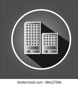 Real estate icon.Flat Vector illustration