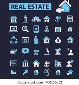 real estate icons
