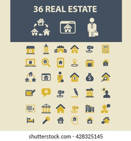 real estate icons
