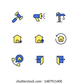 Real Estate icons in for any purposes. Perfect for website mobile app presentation and any other projects