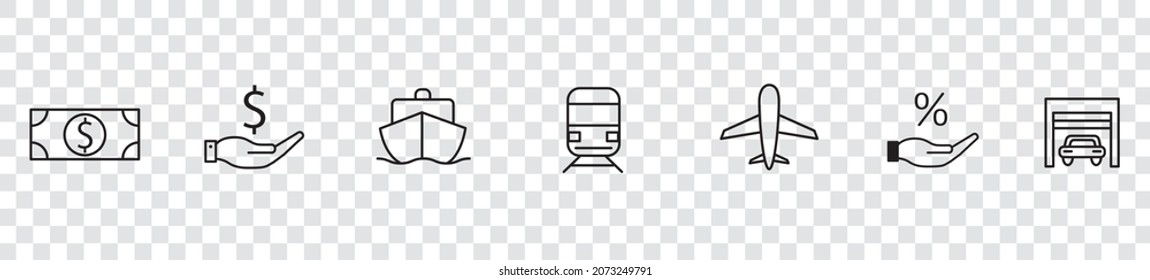 Real Estate Icons Collection Vector