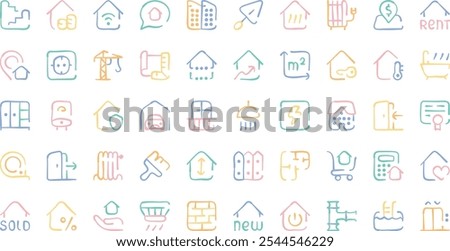 Real estate icons High-Quality Vector Icons Collection with Editable Stroke. Ideal for Professional and Creative Projects.