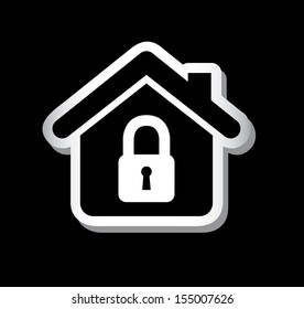 real estate icons over black background vector illustration 