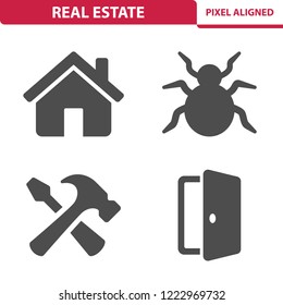 Real Estate Icons. Professional, pixel perfect icons, EPS 10 format.