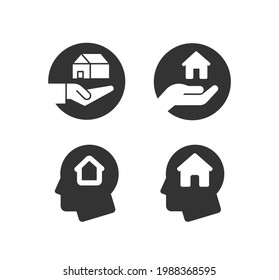 Real estate icons. Realtor. Vector line icons set.