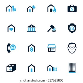 Real estate icons set for web sites and user interface