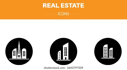 Real Estate Icons Vector Art, Real Estate Icons Images , Real estate .