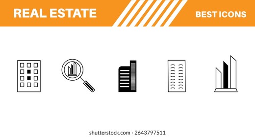 Real Estate Icons Vector Art, Real Estate Icons Images , Real estate .