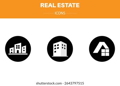 Real Estate Icons Vector Art, Real Estate Icons Images , Real estate .