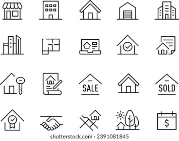 Real Estate Icons vector design