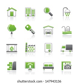 Real Estate Icons - Vector Icon Set