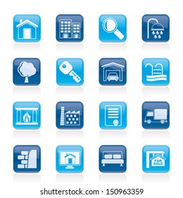 Real Estate Icons - Vector Icon Set