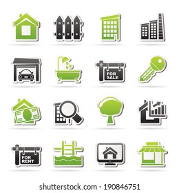 Real Estate Icons - Vector Icon Set