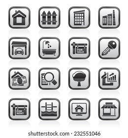 Real Estate Icons - Vector Icon Set
