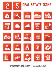 Real estate icons,vector