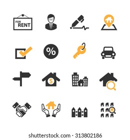 Real Estate icons,Vector