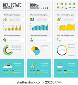 Real Estate Infographic Elements.