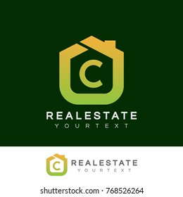 real estate initial Letter C Logo design