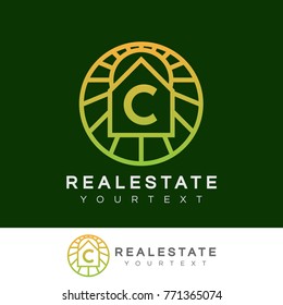 real estate initial Letter C Logo design