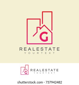 real estate initial Letter G Logo design
