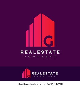 real estate initial Letter G Logo design