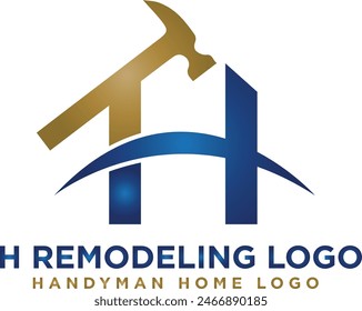 Real estate Initial letter H home vector logo design for download