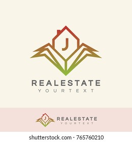 real estate initial Letter J Logo design