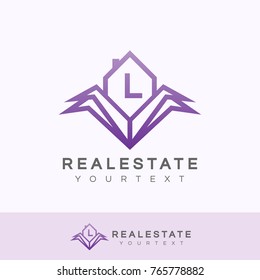 real estate initial Letter L Logo design