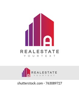real estate initial Letter A Logo design