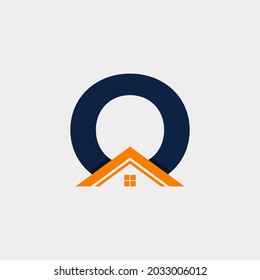 Inmobiliaria. Elemento de plantilla de diseño del logotipo de la carta inicial o de la casa. Vector Eps10