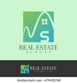 real estate initial Letter S Logo design