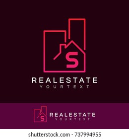 real estate initial Letter S Logo design
