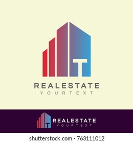 real estate initial Letter T Logo design