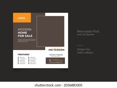 Real- Estate Instagram, social media Post Design