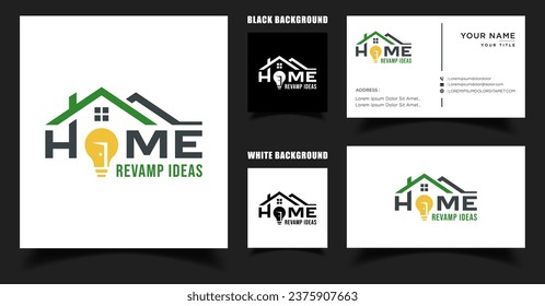 Real Estate Interior Design Idea Service Logo