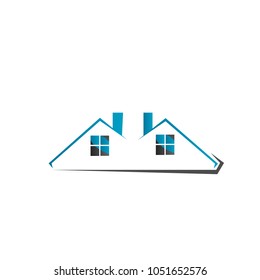 real estate interior logo building construction icon isolated