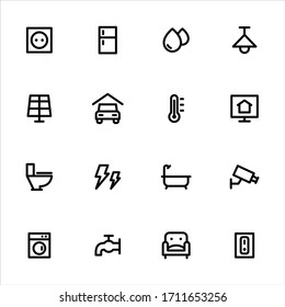Real estate interiors icons - Set 2