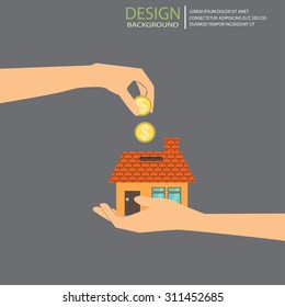 real estate investment background,  Can be used for business dat