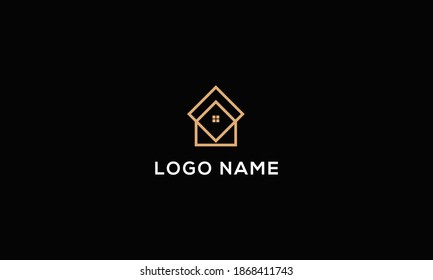 Real Estate investment Business Logo Template, Building, Property Development, and Construction Logo residential property . Vector Design Eps 10 with luxury gold color. mortgage logo
