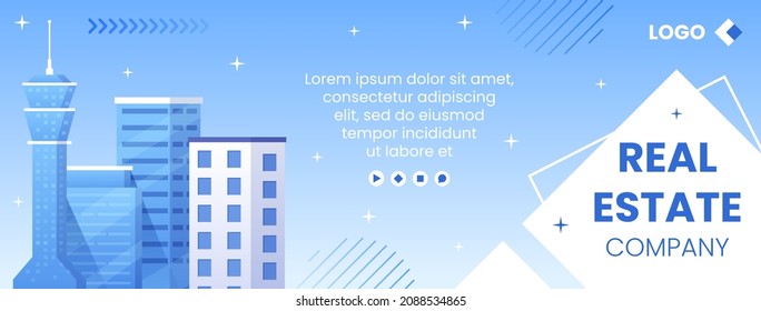 Real Estate Investment Cover Template Flat Design Illustration Editable of Square Background Suitable for Social media, Greeting Card and Web Internet Ads