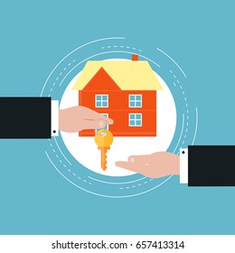 Real estate investment, mortgage concept flat vector illustration design. Real estate market, buying, renting house design for web banners and apps