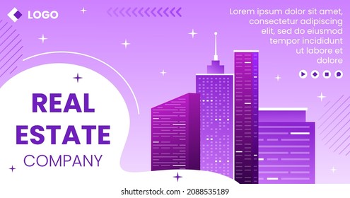Real Estate Investment Post Template Flat Design Illustration Editable of Square Background Suitable for Social media, Greeting Card and Web Internet Ads
