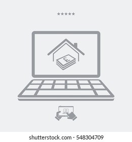 Real estate investment - Vector flat icon
