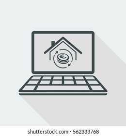 Real estate investment - Vector icon for computer website or application