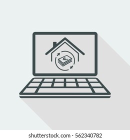 Real estate investment - Vector icon for computer website or application