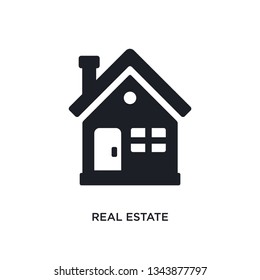 real estate isolated icon. simple element illustration from  concept icons. real estate editable logo sign symbol design on white background. can be use for web and mobile