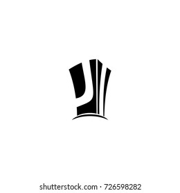 real estate and j letter vector logo