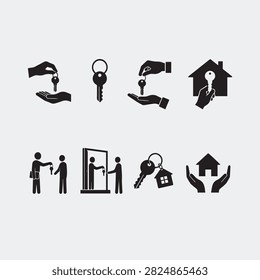 Real Estate and Key Elements Set