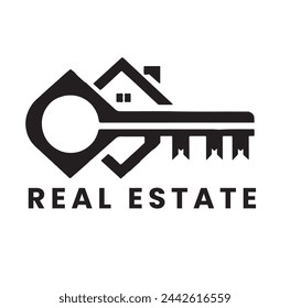 Real Estate key Logo For Business Or Company